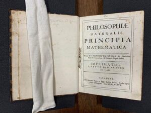 Caltech's own copy of the first edition of the Principia
