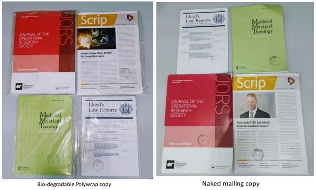 Alternative Mailing Packaging bio-degradable polywrap and naked mailing