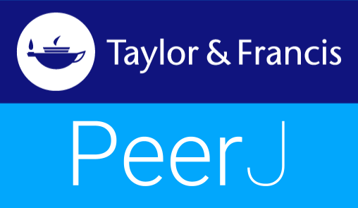 Taylor & Francis and PeerJ logos